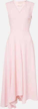 Roksanda Ilincic Abito midi asimmetrico Miral in raso