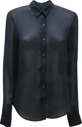 Manuel Ritz Transparent Shirt E - female - Manuel Ritz - Shirts - Blue - M - Blouses & Shirts