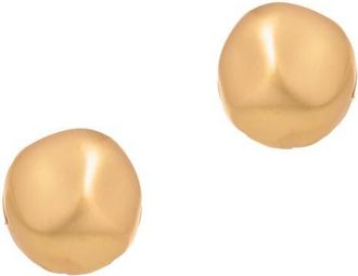 Reiss Tiara Tumbled Metal Front/Back Earrings in Gold Tone at Nordstrom