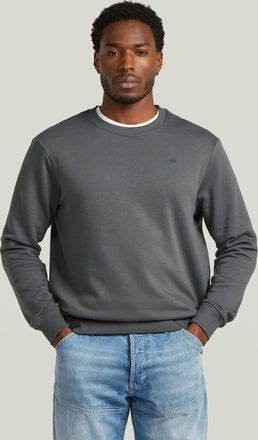 G-Star Logo Sweater - Grijs - Heren