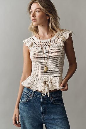 Bishop + Young Bella Cotton Peplum Sweater