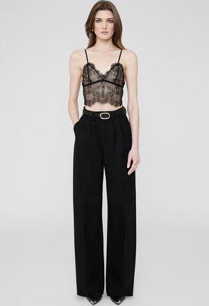Anine Bing Lace Bralette in Black at Nordstrom, Size X-Large