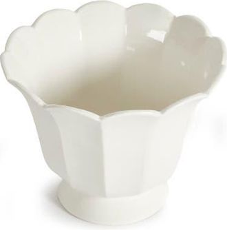 Napa Home & Garden Mirabelle Fluted Cachepot Large in White at Nordstrom