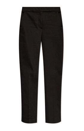 Max Mara Okra Pleat Detailed Cropped Trousers