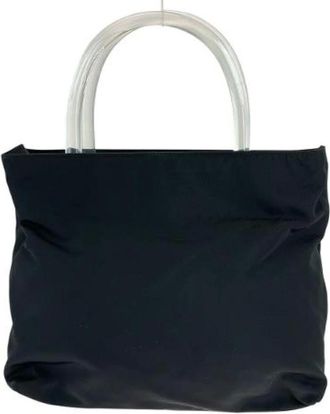 Prada Pre-owned Tote Bags, female, Black, Size: ONE SIZE Pre-owned Nylon prada-bags