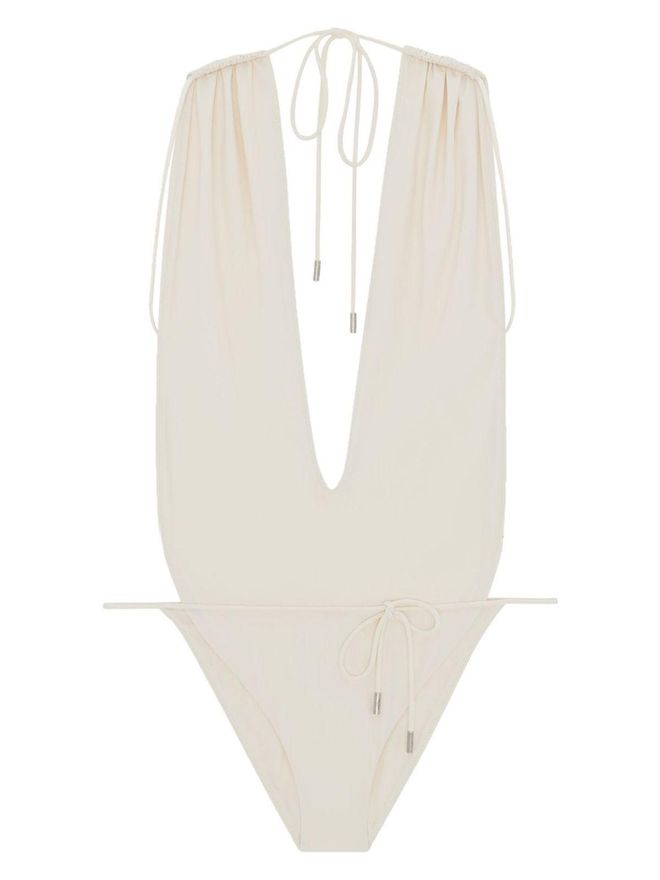 ビキニ SAINT LAURENT Women Swimsuit 783574 WHITE White One-piece swimsuit Saint Laurent - Vitkac AS