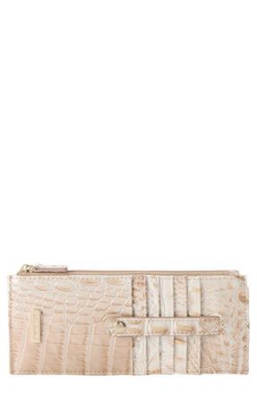 Brahmin Croc Embossed Leather Credit Card Wallet in Contour at Nordstrom