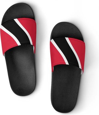 Generic Trinidad Flag Unisex Beach Slippers & Pool Slides Anti-Slip House Shoes for Home Outdoor