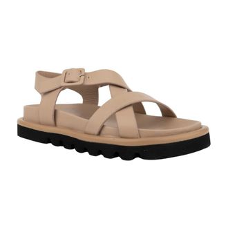 Sergio Moretti Casual Open Sandals - female - Sergio Moretti - Flat Sandals - Beige - 3 UK - Shoes