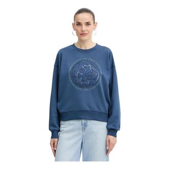 Guess Hoodies & sweatvesten, Dames, Blauw, L, Sweatshirts & Hoodies > Sweatshirts & Hoodies