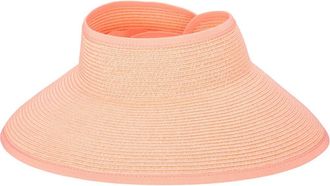 San Diego Hat Company Large Brim UPF 50+ Visor in Coral at Nordstrom Rack