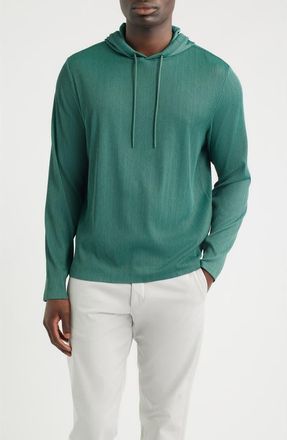 Johnnie-O Hoppin Heathered Performance Hoodie in Heather Zest at Nordstrom, Size Xx-Large