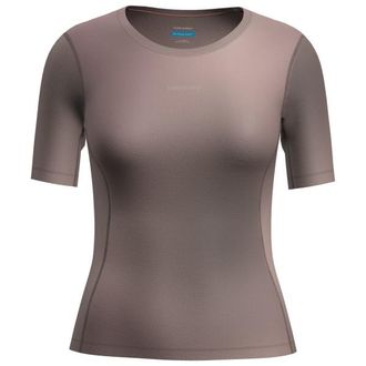 Icebreaker Merino 75 CL Featherlight S/S Crewe AOP Funktionsshirt f&uuml;r Damen | braun
