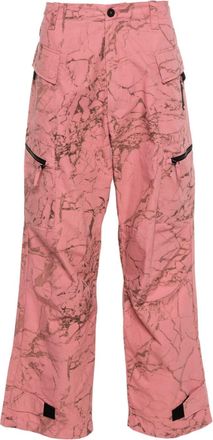 A-Cold-Wall* Overdye Static cargo trousers - men - Cotton - 46 - Pink