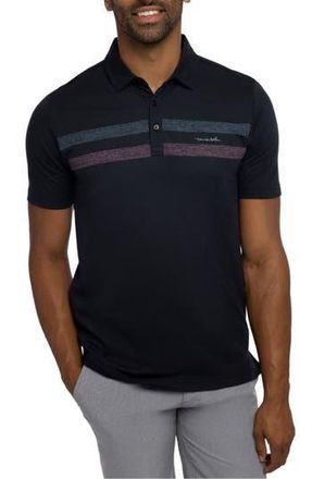 Travis Mathew Guided Tour Stripe Polo in Black at Nordstrom Rack, Size Small