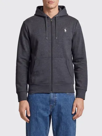 Polo Ralph Lauren Felpa con cappuccio e zip in misto cotone con logo Pony