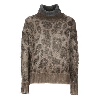 Avant Toi High-neck Jersey - female - Avant Toi - Turtlenecks - Brown - 2XS - Knitwear