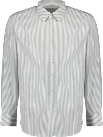 Saint Laurent Casual Shirts, male, White, Size: XL Chemise Cassandre