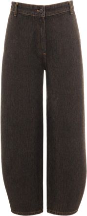 Sessun Carles Brownim High-Waisted Rounded Jeans