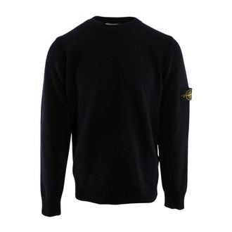 Stone Island Crew Neck Jumper - male - Stone Island - Round-neck Knitwear - Blue - 2XL - Knitwear