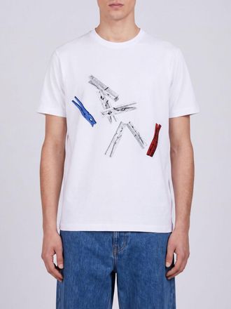 Paul Smith T-shirt girocollo in cotone con stampa grafica e logo