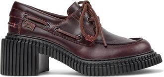 Camper Loafers - Dames - Pumps - Rood - 35 EU - Leer - Schoenen