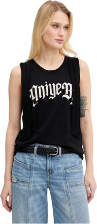 Aniye By Cotton Top - Dames - Tops zonder mouwen - Zwart - M - Katoen - Tops