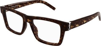 Saint Laurent Rechthoekig Optisch Montuur - unisex - Brillen - Zwart - 52 MM - Accessoires