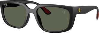 Ray-Ban SCUDERIA FERRARI Dark Green Square Unisex Sunglasses RB4443M F60271 57