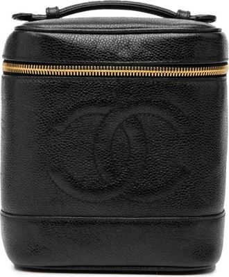Chanel Trousse CC in pelle Caviar 1991-1994 - Nero