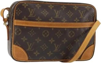 Louis Vuitton Pre-owned Vintage Monogram Schoudertas - Dames - Vintage Schoudertas - Bruin - ONE Size - Leer - Vintage