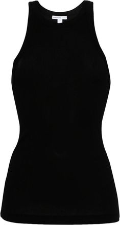 James Perse round-neck ribbed-knit tank top - women - Cotton/Lycra - 1 - Black