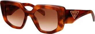 Prada Womens Sunglasses 0pr 14zs Tortoiseshell Cognac Acetate