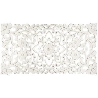 Atmosphera Fanny Decoraci&oacute;n De Pared De Madera Tallada 85x45cm