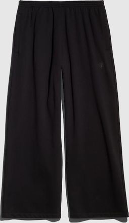 Gucci Cotton Cashmere Jersey Leisure Pants, Size XXXL, Black