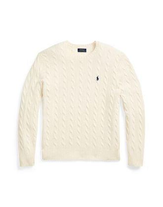 Ralph Lauren CABLE-KNIT WOOL-CASHMERE SWEATER