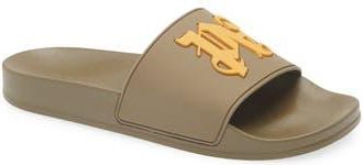 Palm Angels Logo Slide Sandal in Forest Green at Nordstrom Rack, Size 12Us / 45Eu