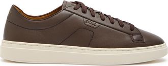 BOSS Boss Kieran Leather Sneakers - Brown - 10 (IT44 / UK10)