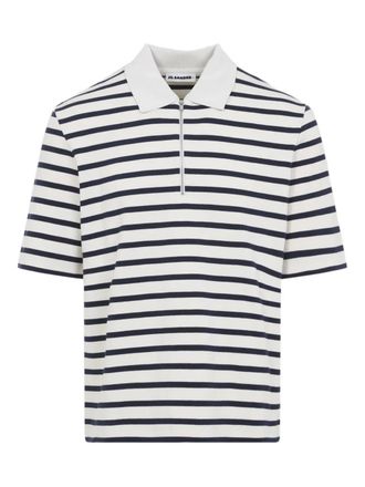 Jil Sander half-zip polo shirt - Bianco