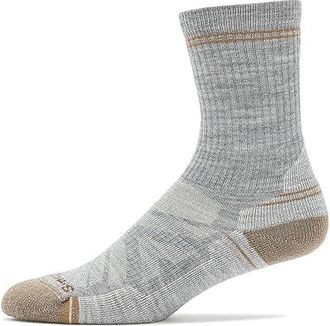 Smartwool Hike Light Cushion Crew Socks Womens Crew Cut Socks Shoes Light Gray-White : LG (Womens Shoe 10-12.5), Merino/Mesh/Nylon