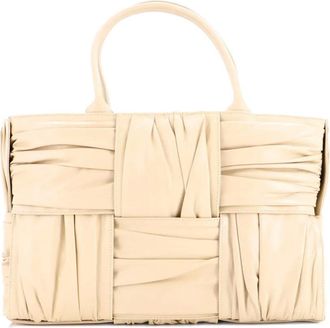 Bottega Veneta Arco Maxi Intrecciato Plisse Leather Medium tote bag - Toni neutri
