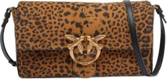 Pinko Love Bag One Slouchy - Dames - Schoudertassen - Bruin - ONE Size - Leer - Tassen