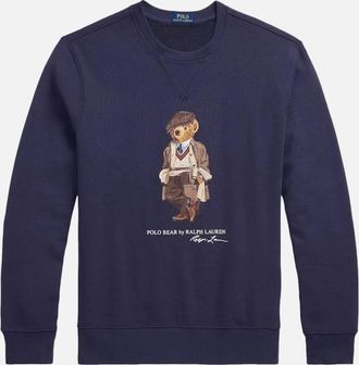Polo Ralph Lauren Mens Polo Ralph Lauren Heritage Bear Sweatshirt 001 faded Blue Hrtg Bear - Navy - Size: 44