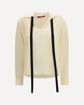 Max Mara Silk Blouse Female 46