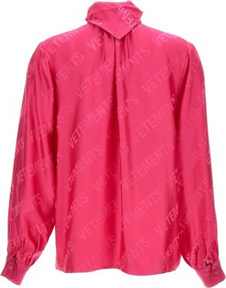 VETEMENTS Womens Fuchsia Viscose Blouse