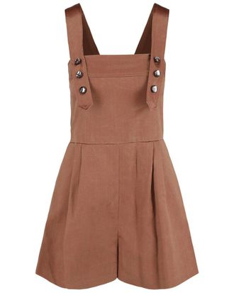 Bottega Veneta Sleeveless Jeweled Silk-Blend Playsuit