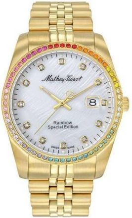 Mathey-Tissot Womens Rainbow White Dial Watch
