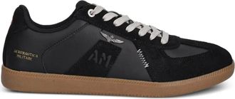 Aeronautica logo-detail sneakers - Black