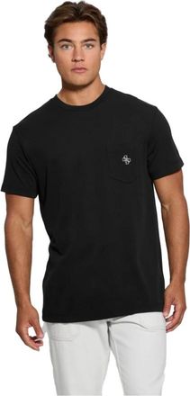 Guess Hombre, Camisetas, Negro, Talla: L
