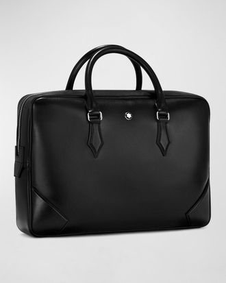 Montblanc Mens Meisterstück Document Case Leather Briefcase Bag
